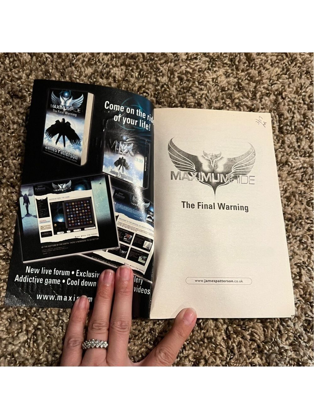 MAXIMUM RIDE: THE FINAL WARNING By James Patterson - Picture 3 of 6